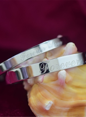 永远的爱英文款日韩版情侣手链