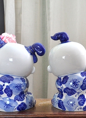 景德镇志喜客厅家居摆件招财陶瓷