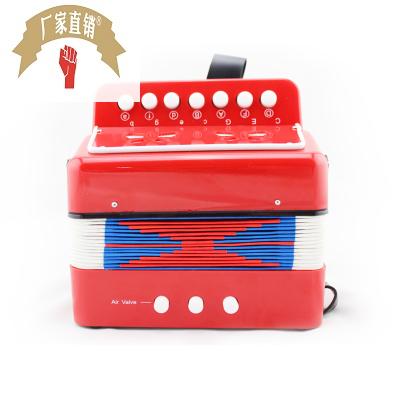 Childrens accordion small accordion children Early teaching instrument manufacturers Supply red color Optional