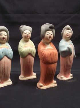 唐三彩仕女俑外事出国陶俑