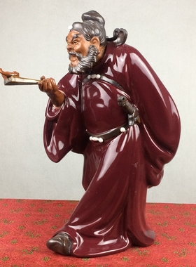 钟馗陶瓷摆件石湾公仔