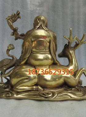 纯铜寿星礼品摆件家居装饰