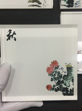 透明亚克力玉石玉器翡翠手镯吊坠底座珠宝柜台展示道具方块陈列托
