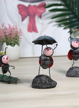 甲壳虫电视柜可爱风办公桌装饰品