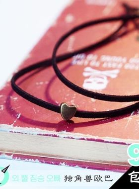 独角兽欧巴正品复古3D立体锁骨链