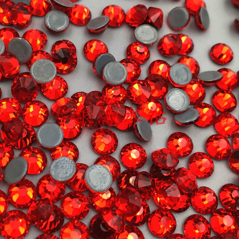 大红平底烫钻浅红玻璃烫底钻拉丁舞蹈服饰辅料贴钻圆形仿奥水钻,淘宝优惠券,粉丝福利购,淘宝优惠卷