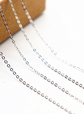 纯银项链S925锁骨链细十字链