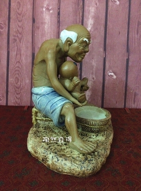 陶瓷桌面摆件简约现代风人物雕塑