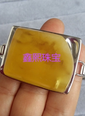 diy代加工来图定做蜜蜡银手镯