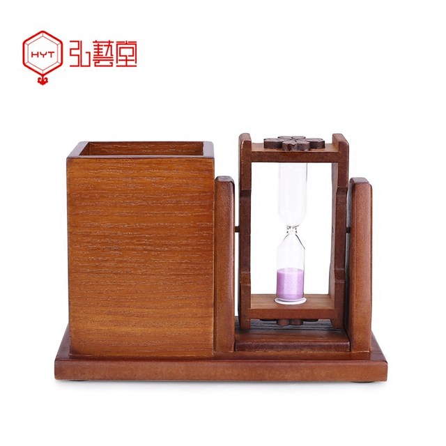 Hongyitang Wooden Multifunctional Pen Holder Creative Fashion Desktop Supplies ເຄື່ອງປະດັບເຄື່ອງຂຽນເກົາຫຼີ Cute Storage