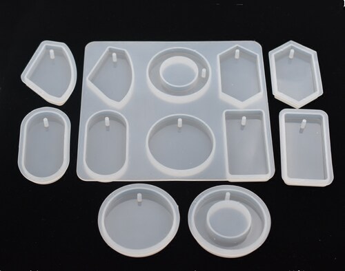 Cooldiy 手工树脂水晶滴胶车饰大吊坠毛衣链 硅胶模具 镜面 - 图3