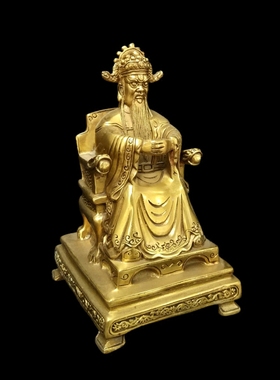 龙五爷五爷铜像广济龙王菩萨黄铜