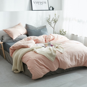 无印水洗棉四件套