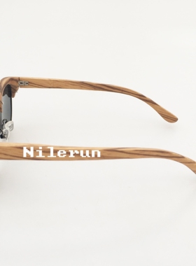 墨镜时尚风金属实木框架太阳镜