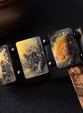 黑驴蹄子貔貅手链手牌