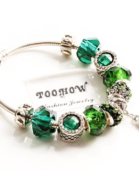 潘多风格时尚diy手链幸运四叶草