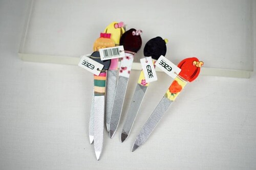 HB3品牌艺妓不锈钢指甲锉美甲工具指甲打磨条1把价 - 图0