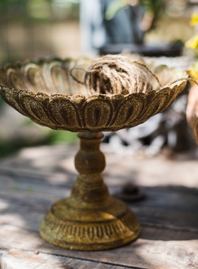 【掬涵】铁艺烛台复古高脚zakka