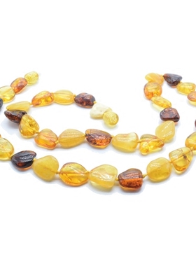 手工天然琥珀项链