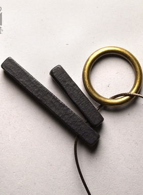 曲尾花手工毛衣链原创项链简约男