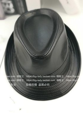 秋冬天皮革送爸爸中青年保暖帽