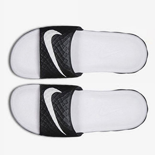 white nike slippers