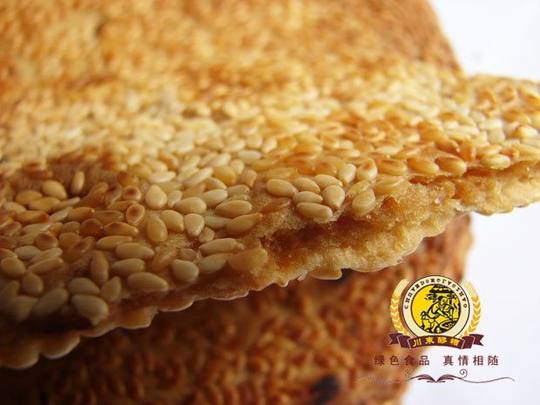 大竹特产 传统拗灶芝麻薄脆 芝麻饼 香脆酥  饼干