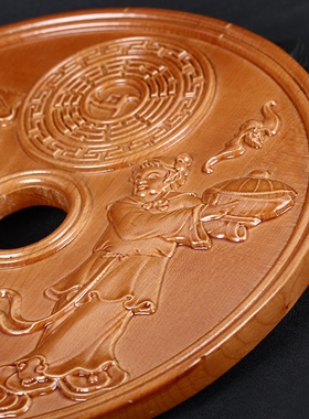 七星风水挂件天然桃木