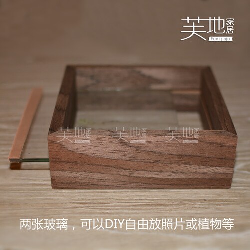透明标本框 宝宝婴儿手足印泥双面玻璃相框 植物蝴蝶摆台挂墙纪念 - 图1