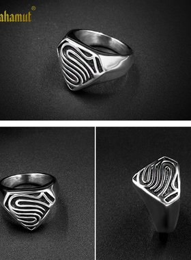 超人戒指钛钢欧美男配饰