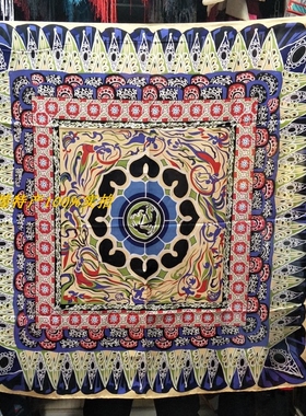 敦煌壁画90cm飞天莲花包邮大方巾