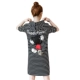 Quần lửng nữ size lớn Quần lửng tay ngắn 2019 hè mới trùm đầu áo thun cotton rộng rãi nữ dài - Cộng với kích thước quần áo quần bò nữ Cộng với kích thước quần áo