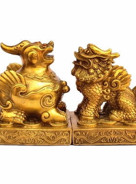 大小号汽车摆件貔貅一对