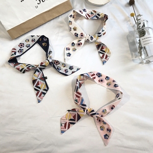 细长条窄丝巾女围巾