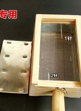 实木加高双柱2插艾绒膝盖艾灸盒