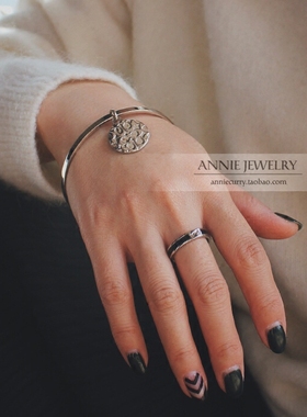 美国百搭圆形吊坠手镯