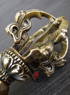 手工全铜金刚杵实心招财平安