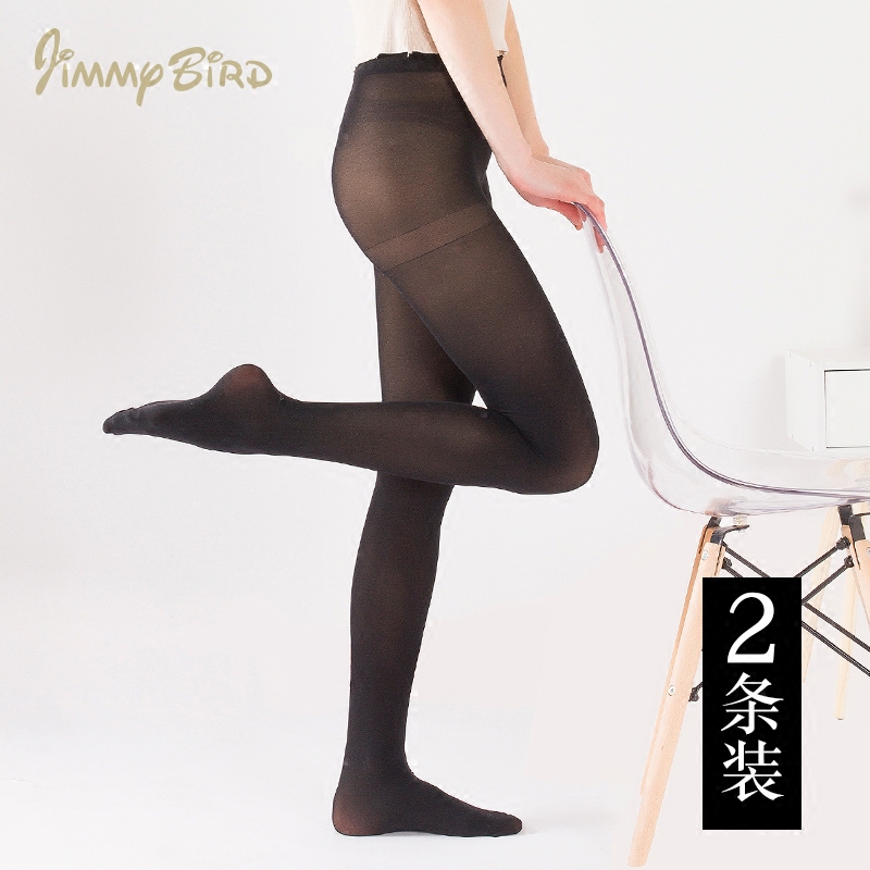 黑色防走光春季不掉裆职业显瘦裤袜 吉米鸟短袜/打底袜/丝袜/美腿袜