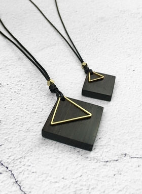 它说木质复古欧美原创手作项链