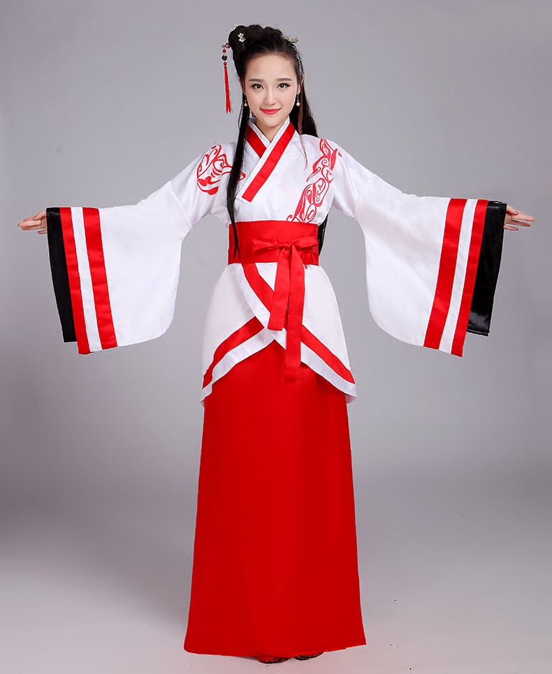 蜜糖依恋旗舰店新款汉服曲裾汉服改良唐装女款古装古装表演服舞台演出服女装正规3