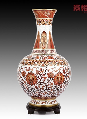 景泰蓝花瓶掐丝珐琅传统工艺品