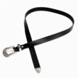 Star's same style simple retro style carved leather belt