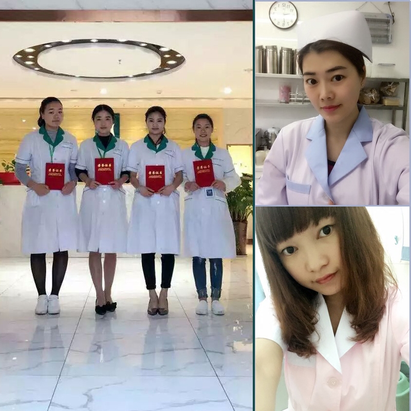 鑫思路药店女长袖冬装药房白大褂 鑫思路医护制服