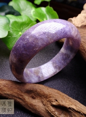 原矿绿松石植物标本发晶手镯包邮