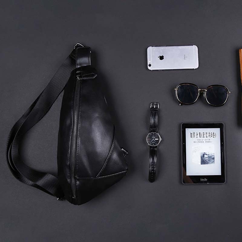 新款男士休闲胸前包 时尚百搭单肩包 潮流运动男士骑行包饺子胸包,淘宝优惠券,粉丝福利购,淘宝优惠卷
