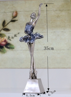欧式风跳舞蹈美女人物树脂工艺品