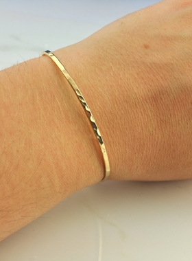 新款14k注金纤细叠戴手链