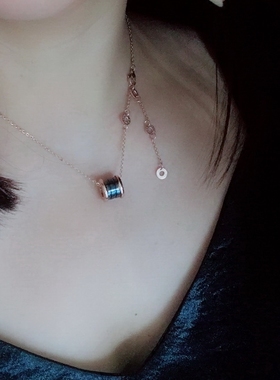 包邮潮流时尚优质钛钢弹簧短项链