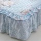 BEINING CONTEND BED COVERBED 스커트 타입 두꺼운 침대 치마 싱글 피스 비 슬립 침대 표지 코튼 시트 스커트 순수면 3 피스 세트