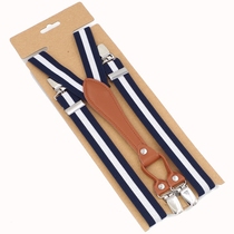 Large Child Braces Clip Childrens Pants With Student Candy Color 4 Clips Shoulder Strap Children Photo Braces Pants Anti Fall